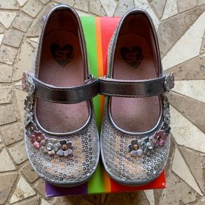 Sequin stride rite Mary Janes